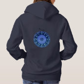 Pull À Capuche Panneau solaire Zodiac Calendrier Astrologie Thund (Dos)