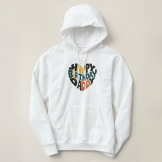 Pull À Capuche papa d'anniversaire heureux