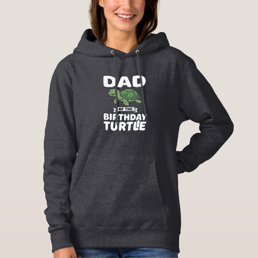 Pull À Capuche Papa de la tortue d'anniversaire Conception drôle (Devant)