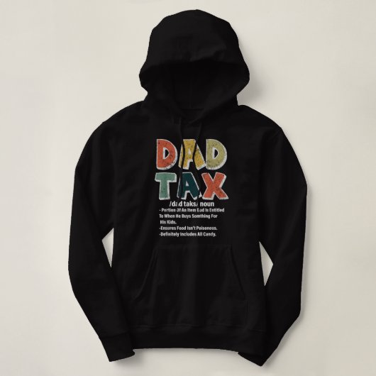 Pull À Capuche Papa Impôt Drôle papa Définition de l'impôt Fête d (Design devant)