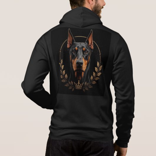 Pull À Capuche Papa Maman Doberman (Dos)