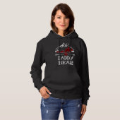 Pull À Capuche Papa Ours Pajama de Noël Buffle Rouge Plaid Fami (Devant entier)