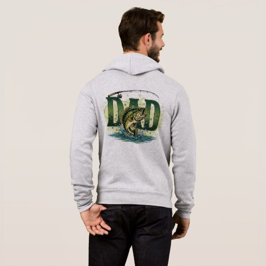 Pull À Capuche Papa Pêcheur (Dos entier)