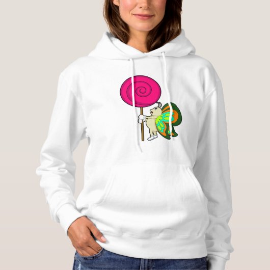 Pull À Capuche Papillon avec Lollipop (Devant)