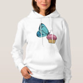 Pull À Capuche Papillon avec muffin (Devant)