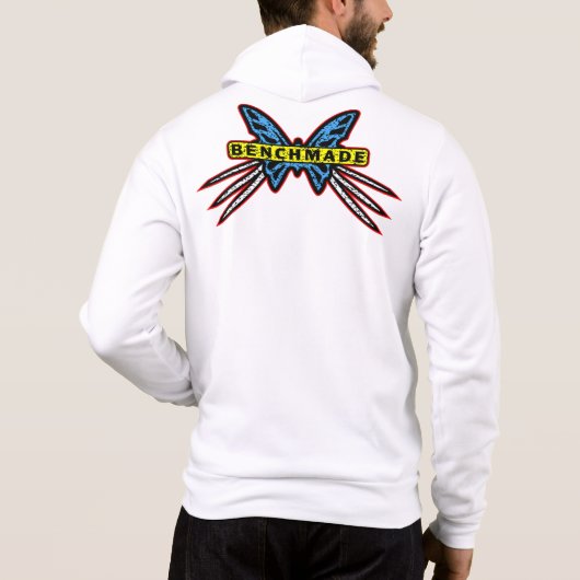 Pull À Capuche Papillon de couteau de fabrication artisanale Bact (Dos)