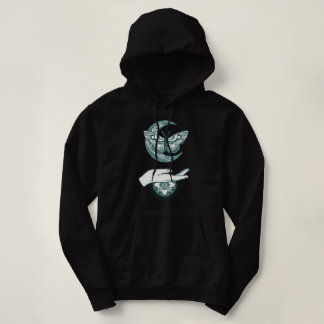 Pull À Capuche Papillon de Lune Boho Luna Main Céleste Esprit de