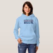 Pull À Capuche Paraissait Beau D'ici Bleu Maman De Baseball Drôle (Devant entier)