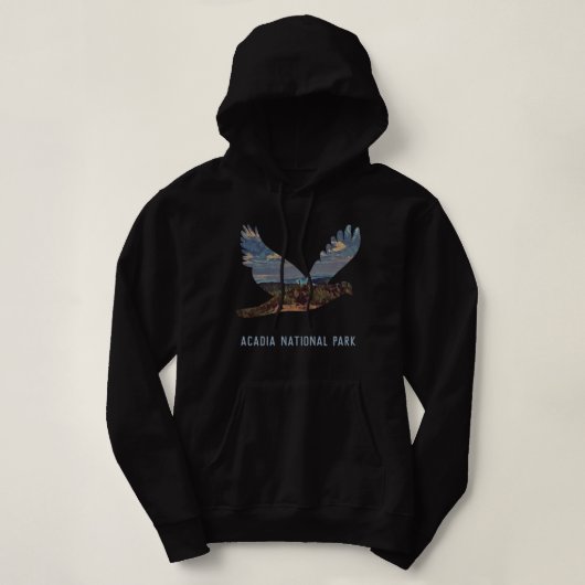 Pull À Capuche Parc national Acadia Sky Personnalisable Dark (Design devant)