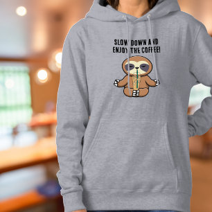 Pull À Capuche Paresseux d'anniversaire et ralentir pour profiter