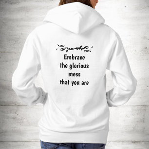 Pull À Capuche Parfaitement imparfait - Embrasser le désordre glo