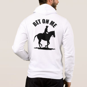 Pull À Capuche Pari Sur Moi - Course À Cheval