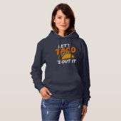 Pull À Capuche Parlons Taco à ce Sujet Jeu de Mots Drôle (Devant entier)
