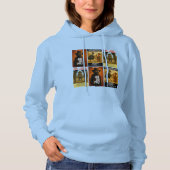 Pull À Capuche Parodie d'affiche de film western (Devant)