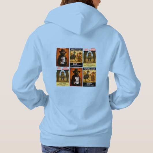Pull À Capuche Parodie d'affiche de film western (Dos)