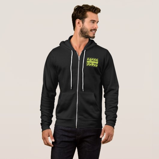 Pull À Capuche Pas convivial Ne Touchez pas (Devant entier)