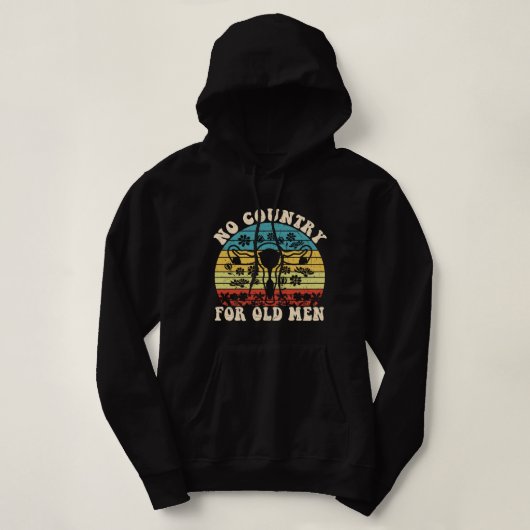Pull À Capuche Pas De Pays Pour Le Vieux Uterus (Design devant)