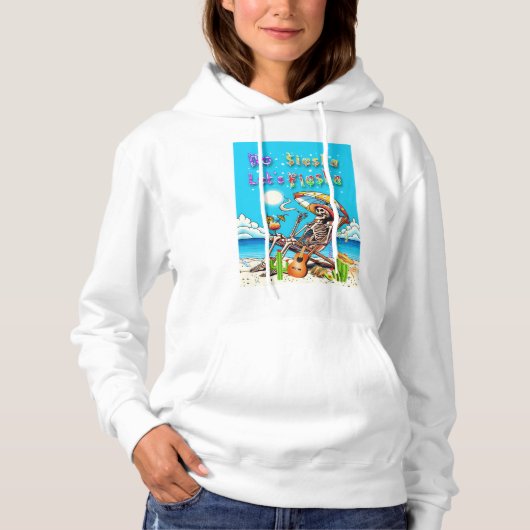 Pull À Capuche Pas de sieste Fiesta (Devant)