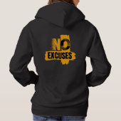 Pull À Capuche Pas d'Excuses. Juste des Résultats. Mode Zéro Excu (Dos)