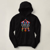 Pull À Capuche Pas Mon Cirque Pas Mes Clowns Personnel De Cirque  (Design devant)