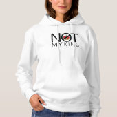 Pull À Capuche Pas mon roi (Devant)
