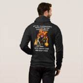 Pull À Capuche Pas tous les super-héros...pompier (Dos entier)
