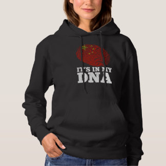 Pull À Capuche Patriotique C'est dans mon ADN empreintes digitale