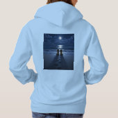 Pull À Capuche Patte avant bottes au clair de lune (Dos)