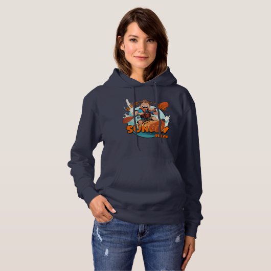 Pull À Capuche Pause du dimanche | Pour femme (Devant entier)