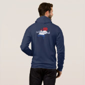 Pull À Capuche Pays-Bas Carte Drapeau Souvenir Moderne, Dos (Dos entier)