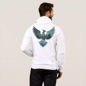 Pull À Capuche Paysage de Noël de Phoenix cool (Dos entier)