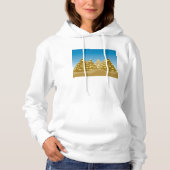 Pull À Capuche Paysage Désertique Pyramides Égyptiennes Géométriq (Devant)