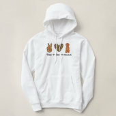 Pull À Capuche Peace Love Goldendoodle Leopard Lover Animaux de c (Design devant)