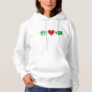 Pull À Capuche Peace Love Washington Washingtonian Women's