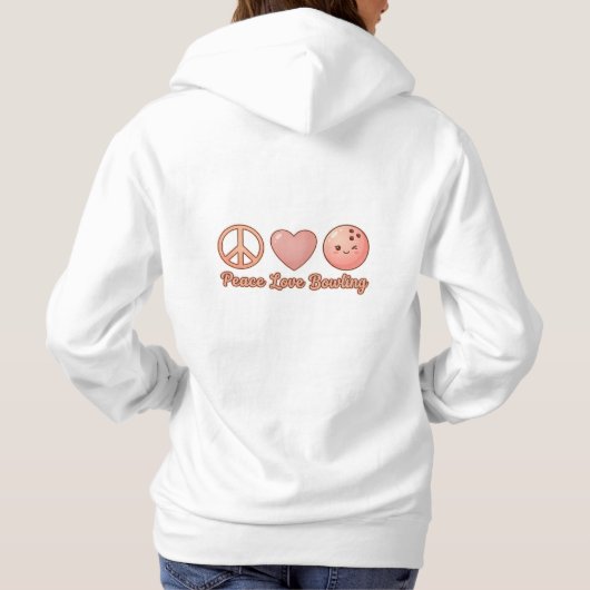 Pull À Capuche Peachy Peace Love Bowling Charm (Dos)