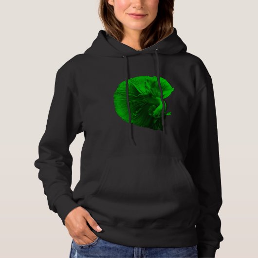 Pull À Capuche Pêche Betta Poisson Demi Lune Betta Combat Aquari (Devant)