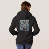 Pull À Capuche Peinture de femmes et de visages (Dos entier)