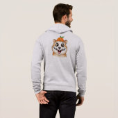 Pull À Capuche Peinture de visage de squelette mignon Hamster Hal (Dos entier)