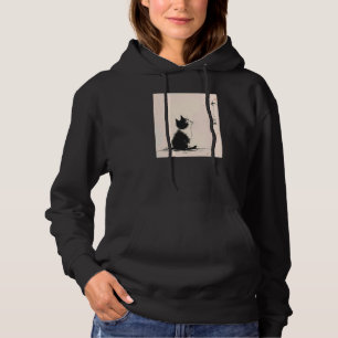 Pull À Capuche Peinture d'encre style japonais jolie vêtement d'a