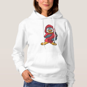 Pull À Capuche Penguin comme pompier avec Extinguisher