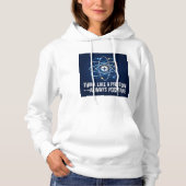 Pull À Capuche Pensez comme un proton toujours positif Science (Devant)