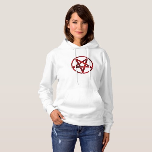 Pull À Capuche Pentagram Red Devil (Devant entier)