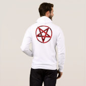 Pull À Capuche Pentagramme du Diable Rouge (Dos entier)