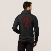 Pull À Capuche Pentagramme du Diable Rouge (Dos entier)