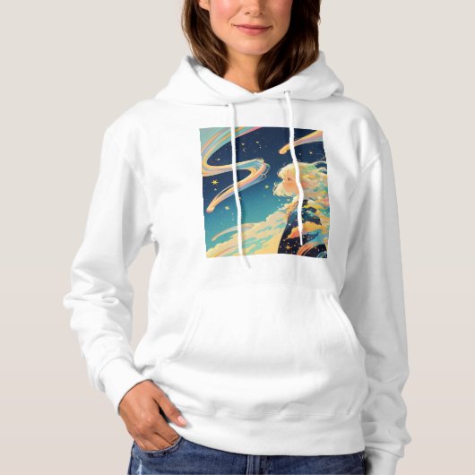 Pull À Capuche Perdu dans les étoiles (Devant)