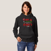 Pull À Capuche Père Noël M'Encourage À Paître Empreinte Empreinte (Devant entier)