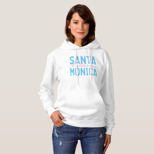 Pull À Capuche Père Noël Monica Californie (Devant entier)
