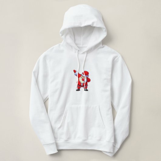 Pull À Capuche Père Noël Rock (Design devant)
