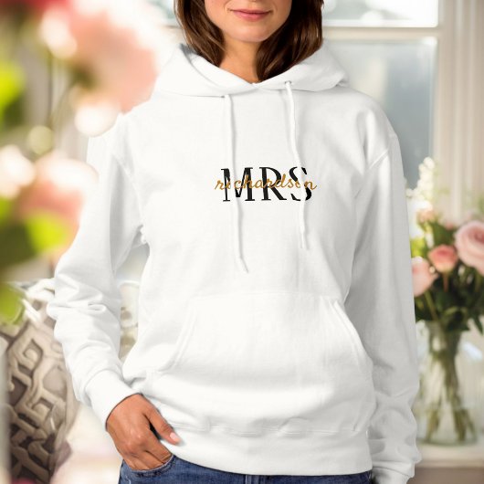 Pull À Capuche Personalized Mr&Mrs family name hoodie