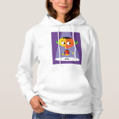 Pull À Capuche Personnage à tête orange (Devant)